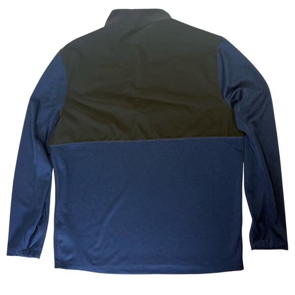 Nike Golf Dri-Fit 1/4 Zip Pullover Blue Black Men’s Large Athletic Fit - Picture 3 of 8